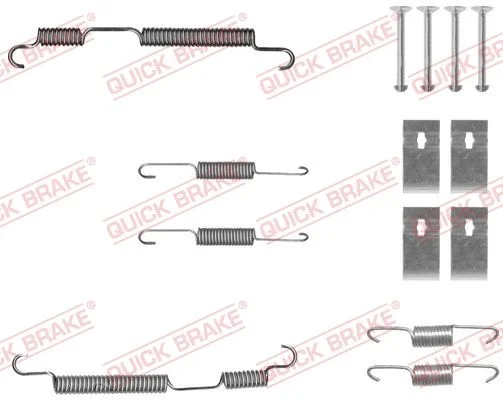 Priedų komplektas, stabdžių trinkelės QUICK BRAKE 105-0050