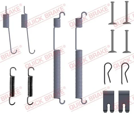 Priedų komplektas, stabdžių trinkelės QUICK BRAKE 105-0053