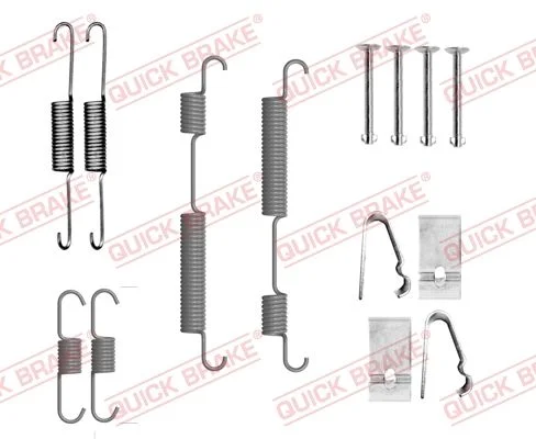 Priedų komplektas, stabdžių trinkelės QUICK BRAKE 105-0054