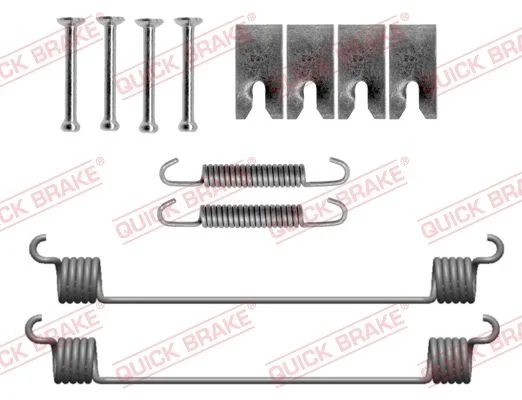 Priedų komplektas, stabdžių trinkelės QUICK BRAKE 105-0056
