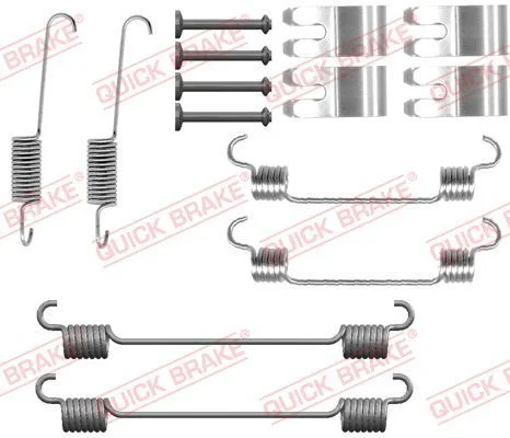 Priedų komplektas, stabdžių trinkelės QUICK BRAKE 105-0076