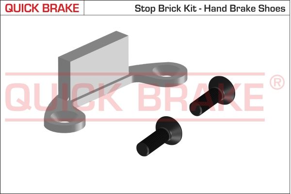 Priedų komplektas, stovėjimo stabdžių trinkelės QUICK BRAKE 105-0481