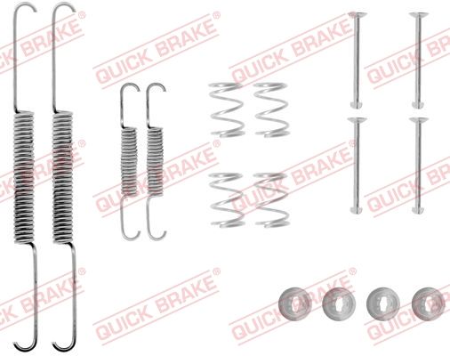 Priedų komplektas, stabdžių trinkelės QUICK BRAKE 105-0507