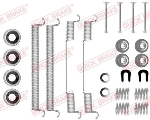 Priedų komplektas, stabdžių trinkelės QUICK BRAKE 105-0543
