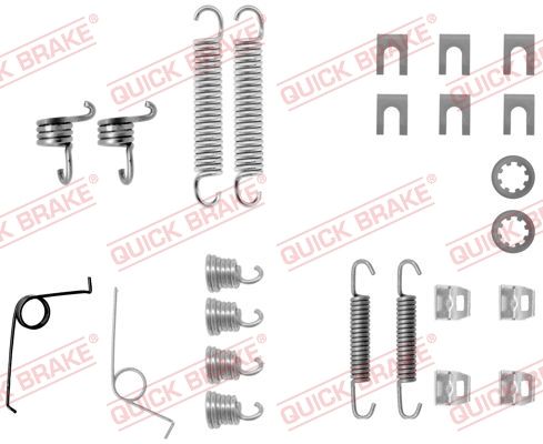 Priedų komplektas, stabdžių trinkelės QUICK BRAKE 105-0545