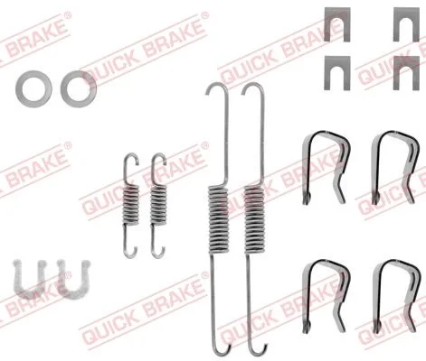 Priedų komplektas, stabdžių trinkelės QUICK BRAKE 105-0549