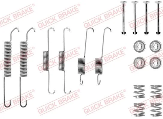 Priedų komplektas, stabdžių trinkelės QUICK BRAKE 105-0590
