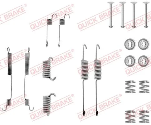 Priedų komplektas, stabdžių trinkelės QUICK BRAKE 105-0599