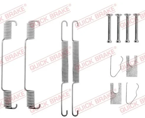 Priedų komplektas, stabdžių trinkelės QUICK BRAKE 105-0608