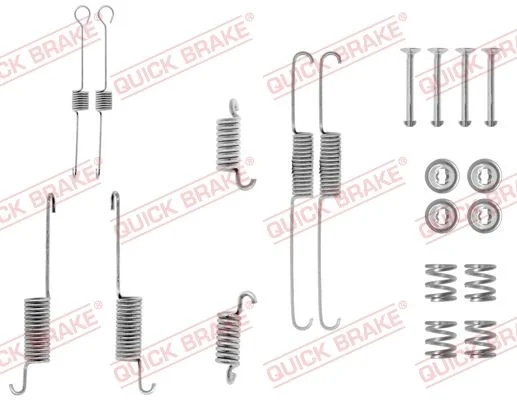 Priedų komplektas, stabdžių trinkelės QUICK BRAKE 105-0615