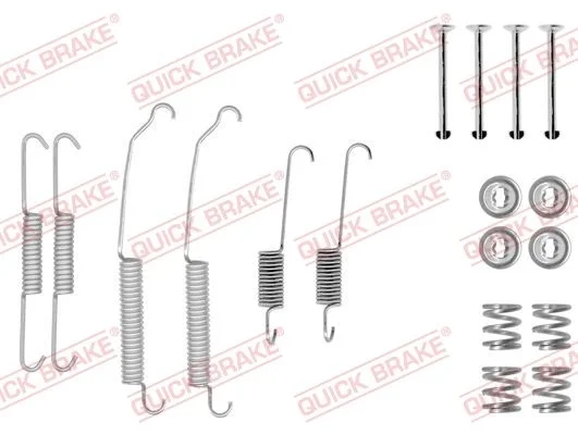 Priedų komplektas, stabdžių trinkelės QUICK BRAKE 105-0618
