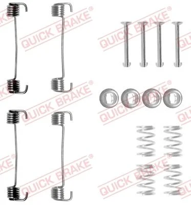 Priedų komplektas, stovėjimo stabdžių trinkelės QUICK BRAKE 105-0619