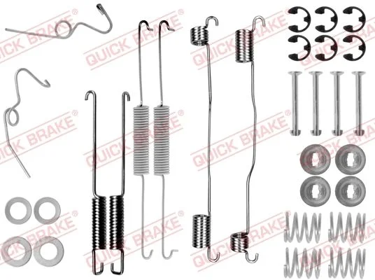 Priedų komplektas, stabdžių trinkelės QUICK BRAKE 105-0624