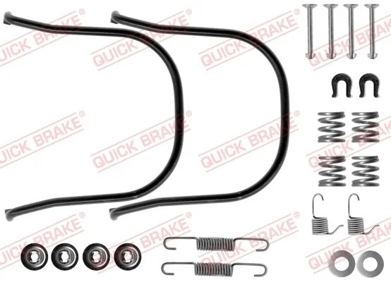 Priedų komplektas, stabdžių trinkelės QUICK BRAKE 105-0634