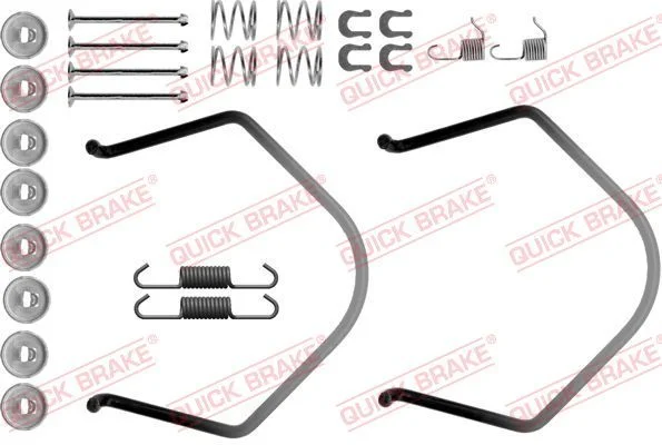Priedų komplektas, stabdžių trinkelės QUICK BRAKE 105-0638