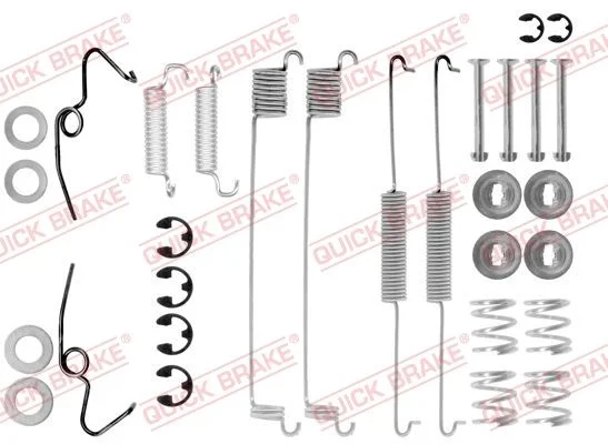 Priedų komplektas, stabdžių trinkelės QUICK BRAKE 105-0641