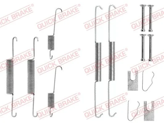 Priedų komplektas, stabdžių trinkelės QUICK BRAKE 105-0645