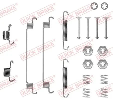 Priedų komplektas, stabdžių trinkelės QUICK BRAKE 105-0651