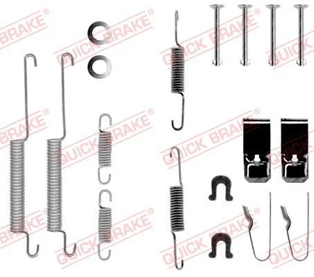 Priedų komplektas, stabdžių trinkelės QUICK BRAKE 105-0654