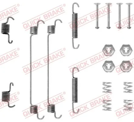 Priedų komplektas, stabdžių trinkelės QUICK BRAKE 105-0657