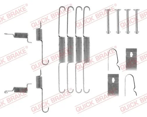 Priedų komplektas, stabdžių trinkelės QUICK BRAKE 105-0663