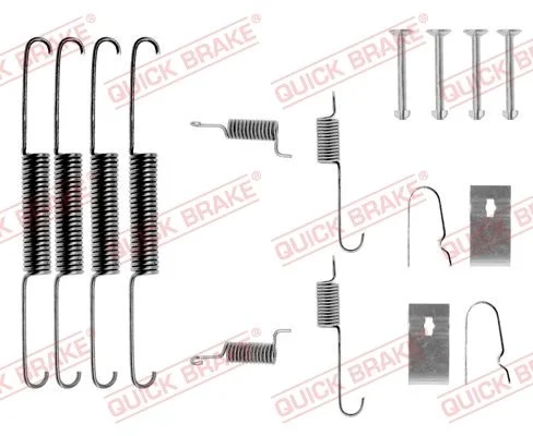 Priedų komplektas, stabdžių trinkelės QUICK BRAKE 105-0664