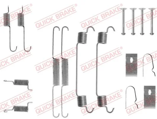 Priedų komplektas, stabdžių trinkelės QUICK BRAKE 105-0675