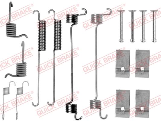 Priedų komplektas, stabdžių trinkelės QUICK BRAKE 105-0676