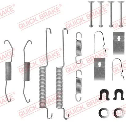 Priedų komplektas, stabdžių trinkelės QUICK BRAKE 105-0679