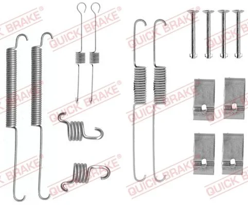 Комплект приладдя, гальмівна колодка QUICK BRAKE 105-0688
