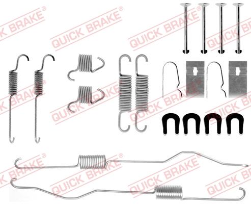 Priedų komplektas, stabdžių trinkelės QUICK BRAKE 105-0694