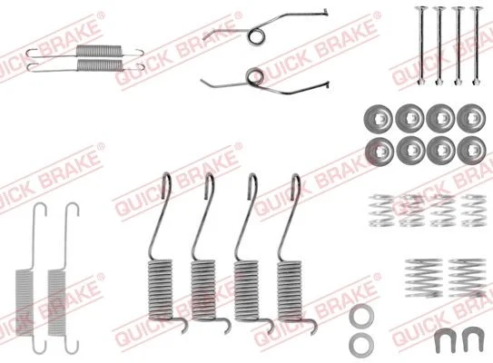 Priedų komplektas, stabdžių trinkelės QUICK BRAKE 105-0697