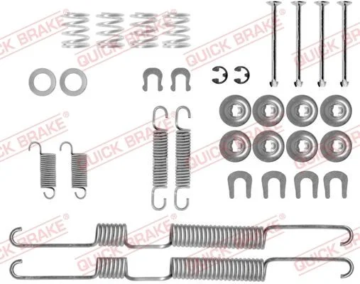 Priedų komplektas, stabdžių trinkelės QUICK BRAKE 105-0698