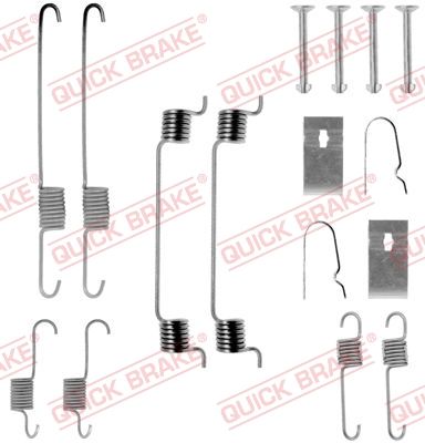 Priedų komplektas, stabdžių trinkelės QUICK BRAKE 105-0699