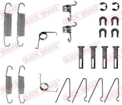Priedų komplektas, stabdžių trinkelės QUICK BRAKE 105-0703