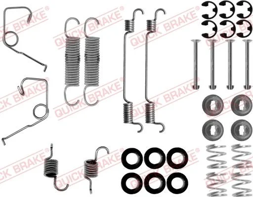 Priedų komplektas, stabdžių trinkelės QUICK BRAKE 105-0705