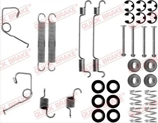 Priedų komplektas, stabdžių trinkelės QUICK BRAKE 105-0706