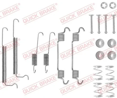 Priedų komplektas, stabdžių trinkelės QUICK BRAKE 105-0709