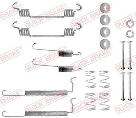 Priedų komplektas, stabdžių trinkelės QUICK BRAKE 105-0710