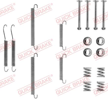 Priedų komplektas, stovėjimo stabdžių trinkelės QUICK BRAKE 105-0713
