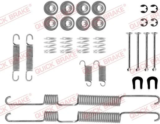 Priedų komplektas, stabdžių trinkelės QUICK BRAKE 105-0730