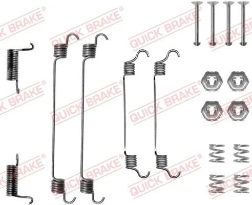 Priedų komplektas, stabdžių trinkelės QUICK BRAKE 105-0737