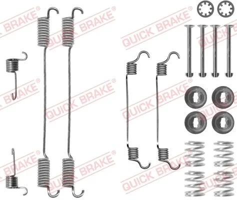 Priedų komplektas, stabdžių trinkelės QUICK BRAKE 105-0740
