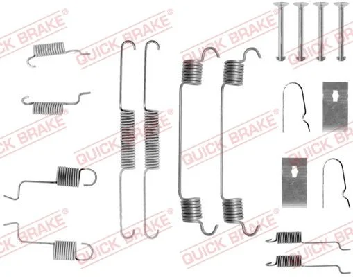 Priedų komplektas, stabdžių trinkelės QUICK BRAKE 105-0742
