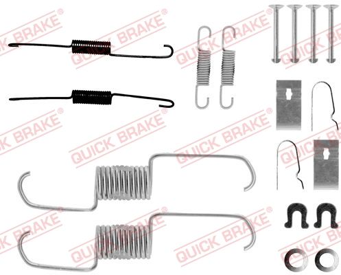 Комплект приладдя, гальмівна колодка QUICK BRAKE 105-0743