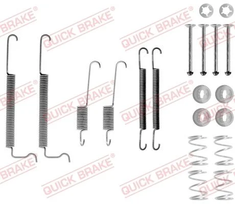 Priedų komplektas, stabdžių trinkelės QUICK BRAKE 105-0744