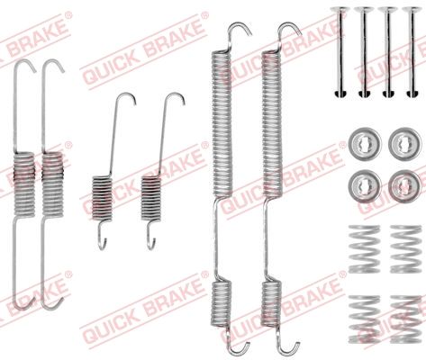 Priedų komplektas, stabdžių trinkelės QUICK BRAKE 105-0753