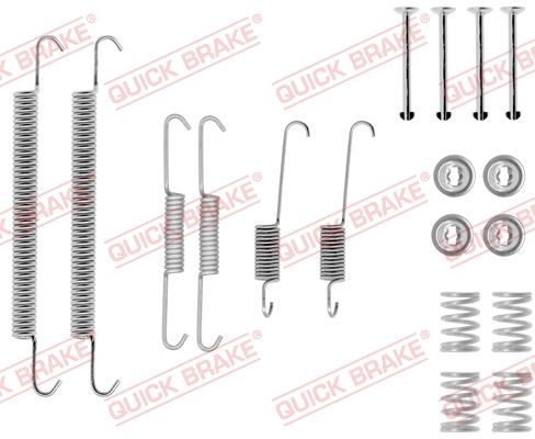 Priedų komplektas, stabdžių trinkelės QUICK BRAKE 105-0757