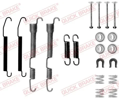 Комплект приладдя, гальмівна колодка QUICK BRAKE 105-0761