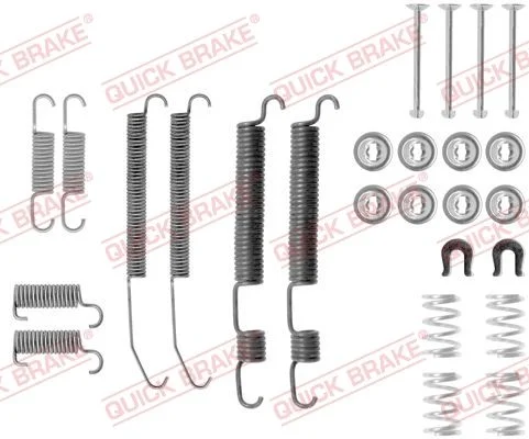 Priedų komplektas, stabdžių trinkelės QUICK BRAKE 105-0762
